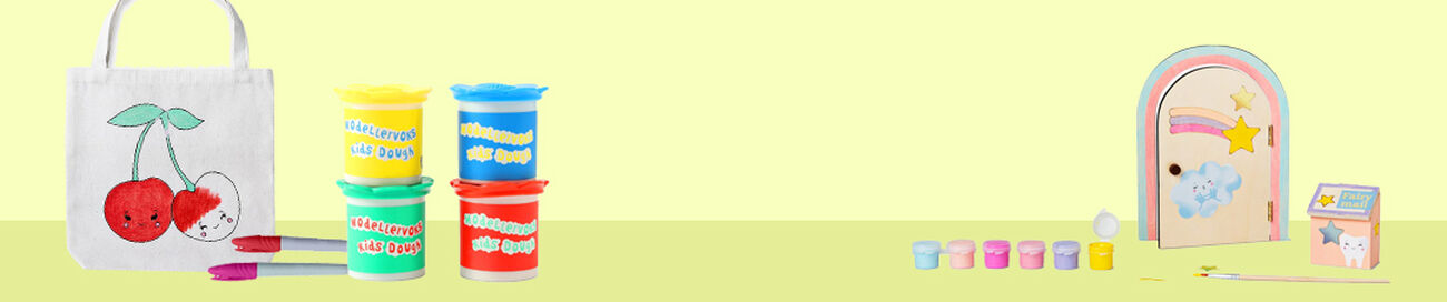 Clay Jars & Mini Paint Bottles